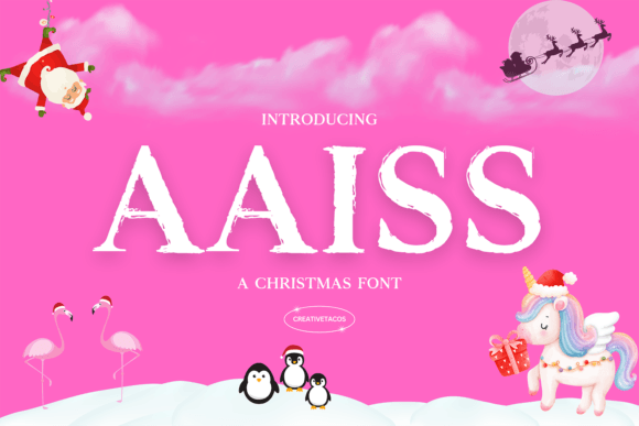 Aaiss: The Festive Display Font for Holiday Branding Projects