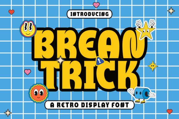 Brean Trick: The Retro Display Typeface for Handmade Shop Branding