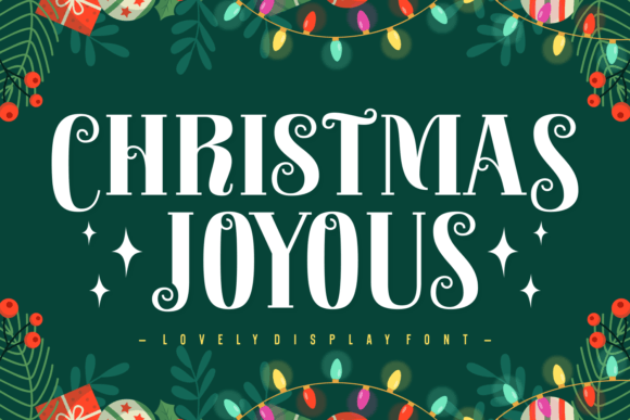 Christmas Joyous: The Premium Display Font for Festive Campaigns