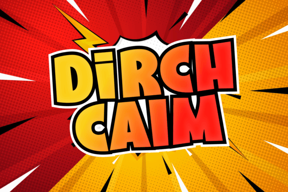 Dirch Calm: A Thick Display Font for Joyful Branding