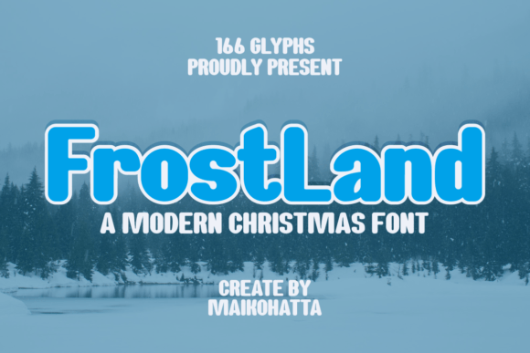 Frost Land: A Festive Display Typeface for Holiday Branding