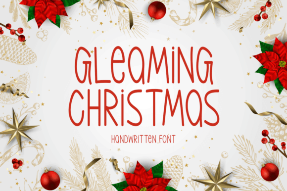 Gleaming Christmas: The Perfect Display Font for Festive Product Design