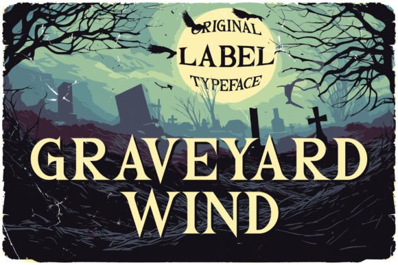 Graveyard Wind: The Perfect Display Typeface for Vintage Shop Branding