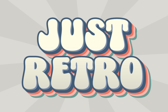 Just Retro: A Chunky Display Typeface for Playful Branding