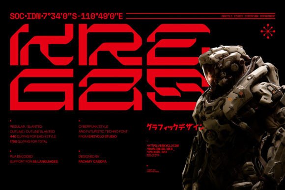 Kregas: The Cyberpunk Typeface That Powers High-Impact Campaigns