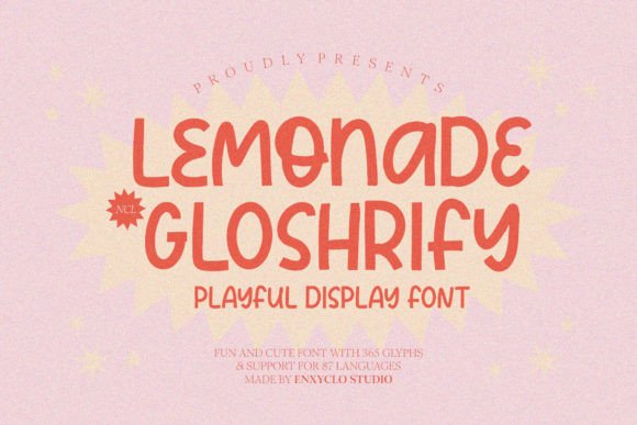 Lemonade Gloshrify: The Display Font That Elevates Small Business Branding
