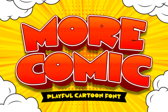 More Comic: The Playful Typeface for Handmade Shop Branding