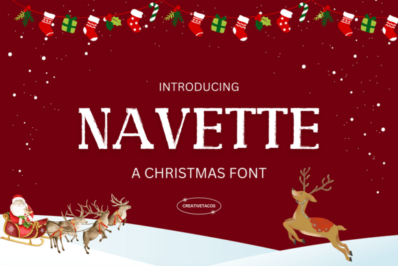 Navette: The Joyful Display Font for Holiday Crafts and Products