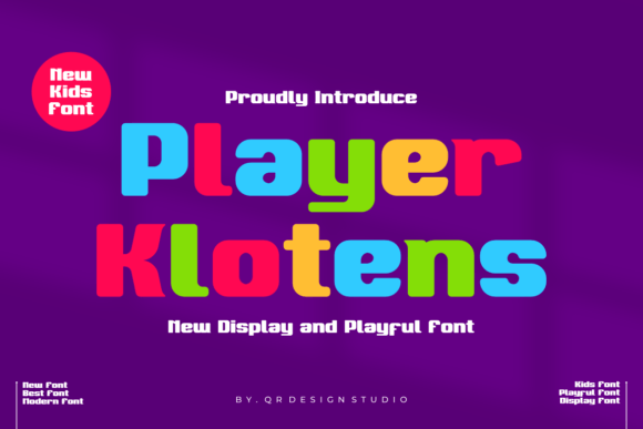 Player Klotens: The Bold Display Font for Authentic Brand Identity