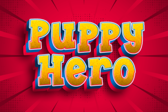 Puppy Hero: A Chunky Display Font for Bold Brand Identity