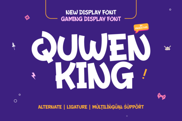 Quwen King: The Bold Display Typeface for Handmade Branding