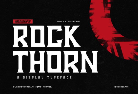 Rock Thorn: The Bold Display Font for Impactful Web Design