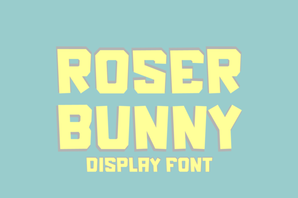Roser Bunny: The Playful Typeface for Modern Web Design