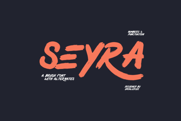 Seyra Font Review: A Brush Script for Authentic Brand Identity