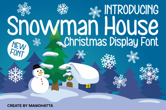 Snowman House: The Cozy Typeface for Holiday Product Design