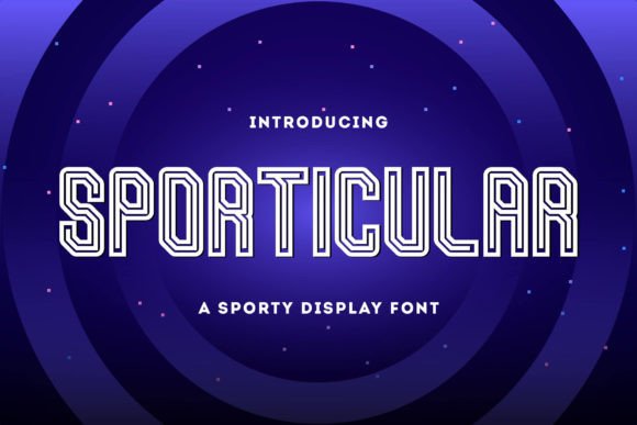 Sporticular: The Modern Display Typeface for Bold Editorial Design