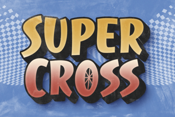 Super Cross: The Playful Display Font for Handmade Creators