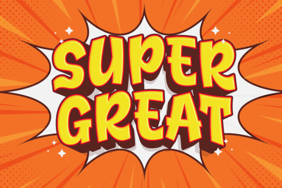 Super Great: A Playful Display Typeface for Bold Web Designs