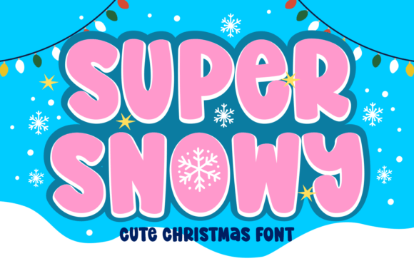 Super Snowy: The Wintry Display Font for Festive Editorial Design