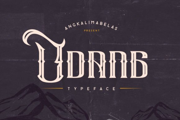 Uandang Typeface: A Modern Handrawn Font for Real Branding
