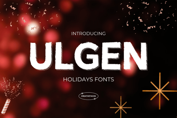 Ulgen: The Bold Display Font That Elevates Your Holiday Crafts