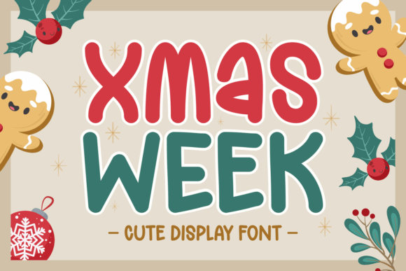 Xmas Week: A Festive Display Typeface for Digital Branding